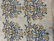 Kirelyn Block Print Handloom Linen Fabric